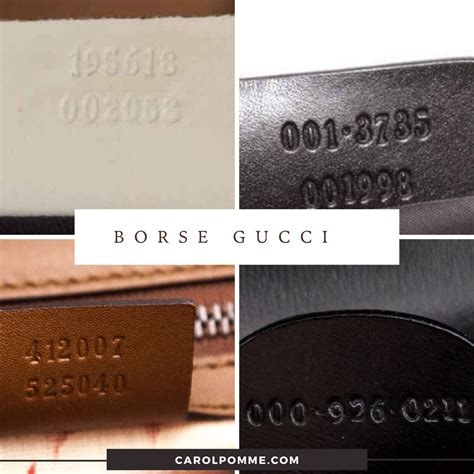gucci codice per originale